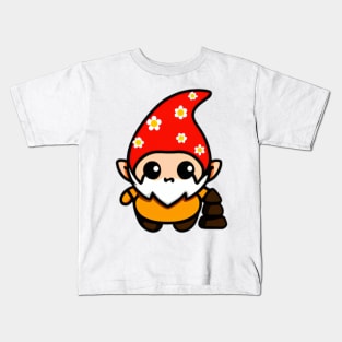 Cute Daisy Gnome Kawaii Kids T-Shirt